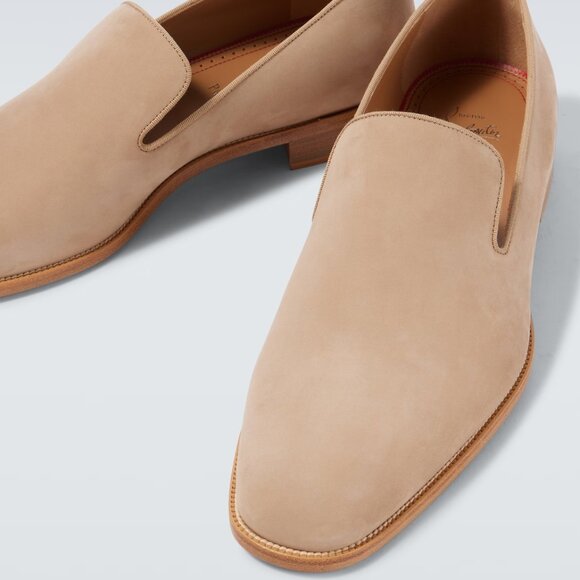 Christian Louboutin DANNY FLEX FLAT Mens Venetian Nubuck Loafers Shoes main image 12